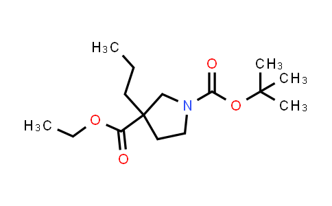 CAS No. 1476721-27-3, O1-tert-butyl O3-ethyl 3-propylpyrrolidine-1,3-dicarboxylate