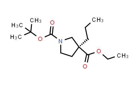 CAS No. 1476721-29-5, 1-tert-butyl 3-ethyl (3S)-3-propylpyrrolidine-1,3-dicarboxylate