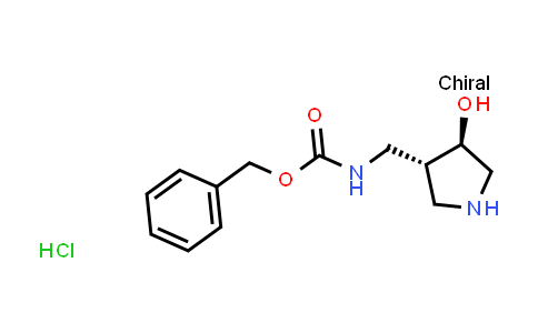 CAS No. 2008714-34-7, benzyl N-[[(3R,4R)-4-hydroxypyrrolidin-3-yl]methyl]carbamate;hydrochloride