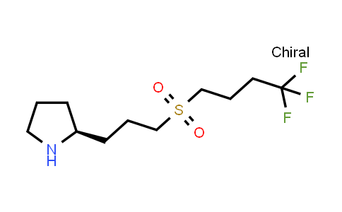 CAS No. 1670273-37-6, (2S)-2-[3-(4,4,4-trifluorobutanesulfonyl)propyl]pyrrolidine