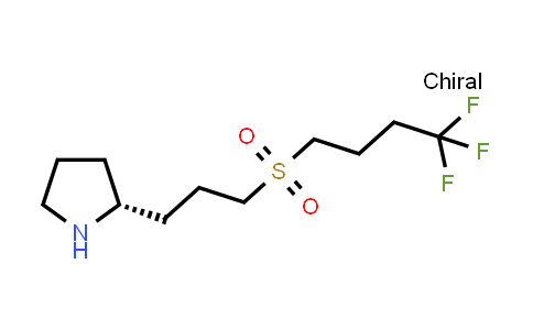 CAS No. 1670273-38-7, (2R)-2-[3-(4,4,4-trifluorobutanesulfonyl)propyl]pyrrolidine
