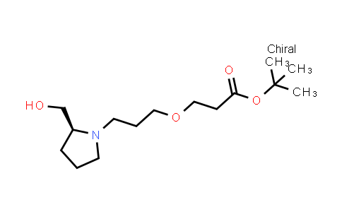 DY858512 | 2422138-23-4 | tert-butyl 3-[3-[(2S)-2-(hydroxymethyl)pyrrolidin-1-yl]propoxy]propanoate