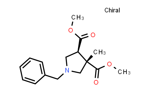 CAS No. 2090176-62-6, dimethyl trans-1-benzyl-3-methyl-pyrrolidine-3,4-dicarboxylate