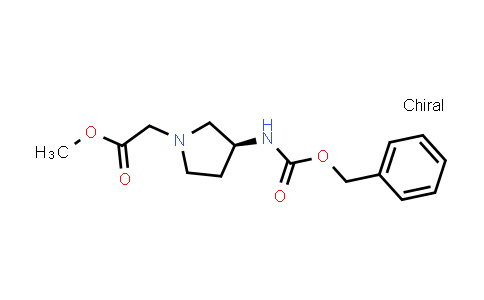 CAS No. 2940868-44-8, methyl 2-[(3S)-3-(benzyloxycarbonylamino)pyrrolidin-1-yl]acetate