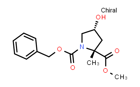 CAS No. 2306247-06-1, O1-benzyl O2-methyl (2R,4R)-4-hydroxy-2-methyl-pyrrolidine-1,2-dicarboxylate