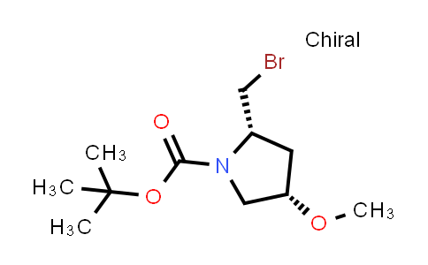 CAS No. 2137033-59-9, tert-butyl (2S,4S)-2-(bromomethyl)-4-methoxypyrrolidine-1-carboxylate