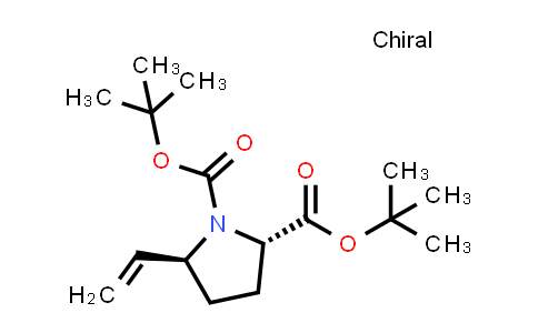 CAS No. 914305-12-7, ditert-butyl (2S,5S)-5-vinylpyrrolidine-1,2-dicarboxylate