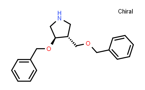 CAS No. 792185-94-5, (3R,4R)-3-(benzyloxy)-4-[(benzyloxy)methyl]pyrrolidine