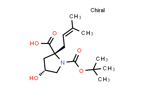 DY858538 | 852633-11-5 | (2R,4R)-1-tert-butoxycarbonyl-4-hydroxy-2-(3-methylbut-2-enyl)pyrrolidine-2-carboxylic acid