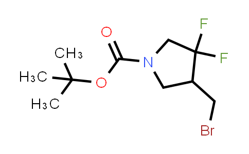 CAS No. 1260760-83-5, tert-butyl 4-(bromomethyl)-3,3-difluoropyrrolidine-1-carboxylate