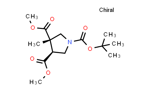 CAS No. 2090176-63-7, O1-tert-butyl O3,O4-dimethyl trans-3-methylpyrrolidine-1,3,4-tricarboxylate