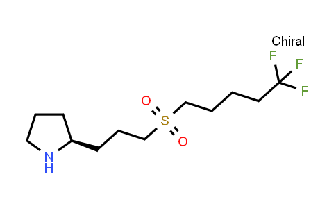 CAS No. 1670273-45-6, (2S)-2-[3-(5,5,5-trifluoropentanesulfonyl)propyl]pyrrolidine