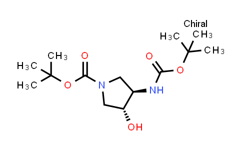 MC858545 | 429673-85-8 | tert-butyl (3R,4R)-3-(tert-butoxycarbonylamino)-4-hydroxy-pyrrolidine-1-carboxylate