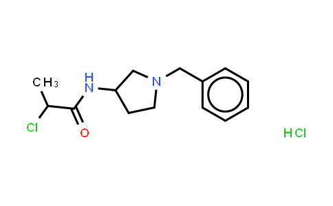 CAS No. 1210664-95-1, N-(1-benzylpyrrolidin-3-yl)-2-chloropropanamide hydrochloride