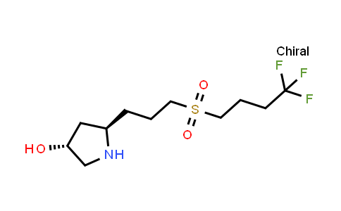 CAS No. 1670273-35-4, (3R,5R)-5-[3-(4,4,4-trifluorobutanesulfonyl)propyl]pyrrolidin-3-ol