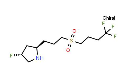 DY858552 | 1670273-33-2 | (2R,4R)-4-fluoro-2-[3-(4,4,4-trifluorobutanesulfonyl)propyl]pyrrolidine