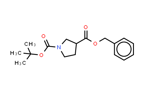CAS No. 862885-08-3, 3-benzyl 1-tert-butyl pyrrolidine-1,3-dicarboxylate
