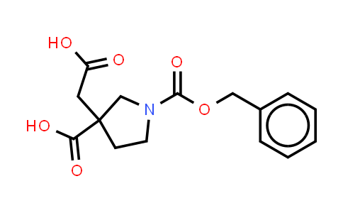 CAS No. 1384430-43-6, 1-[(benzyloxy)carbonyl]-3-(carboxymethyl)pyrrolidine-3-carboxylic acid