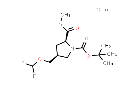 DY858564 | 1378392-78-9 | O1-tert-butyl O2-methyl (2S,4S)-4-(difluoromethoxymethyl)pyrrolidine-1,2-dicarboxylate