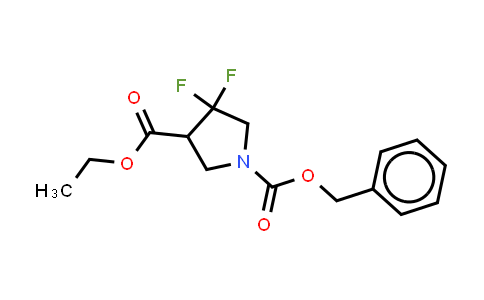 CAS No. 1823266-74-5, O1-benzyl O3-ethyl 4,4-difluoropyrrolidine-1,3-dicarboxylate