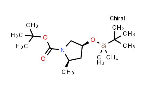 1642786-63-7 | tert-butyl (2R,4S)-4-[tert-butyl(dimethyl)silyl]oxy-2-methyl-pyrrolidine-1-carboxylate