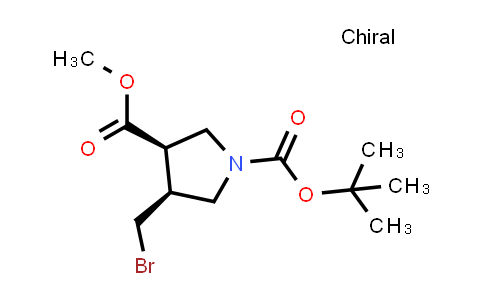 CAS No. 2306252-68-4, O1-tert-butyl O3-methyl cis-4-(bromomethyl)pyrrolidine-1,3-dicarboxylate
