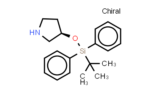 CAS No. 742688-13-7, tert-butyl-diphenyl-[(3R)-pyrrolidin-3-yl]oxy-silane