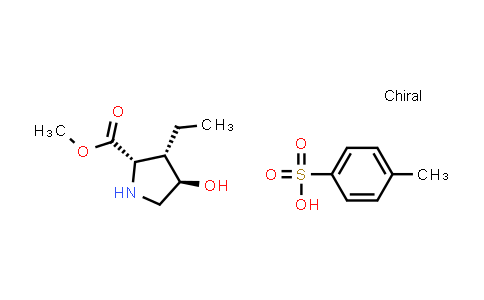 CAS No. 1799733-43-9, 4-methylbenzenesulfonic acid;methyl (2S,3S,4R)-3-ethyl-4-hydroxy-pyrrolidine-2-carboxylate
