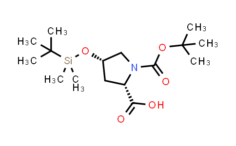 CAS No. 401564-17-8, (2S,4S)-1-[(tert-butoxy)carbonyl]-4-[(tert-butyldimethylsilyl)oxy]pyrrolidine-2-carboxylic acid
