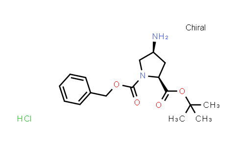 DY858610 | 322398-81-2 | O1-benzyl O2-tert-butyl (2S,4S)-4-aminopyrrolidine-1,2-dicarboxylate;hydrochloride