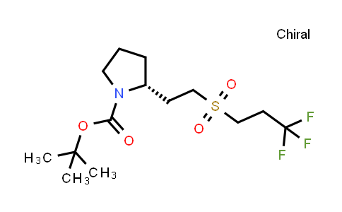 1670272-79-3 | tert-butyl (2R)-2-[2-(3,3,3-trifluoropropanesulfonyl)ethyl]pyrrolidine-1-carboxylate
