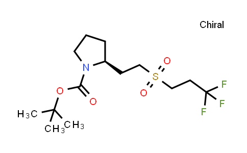 1670272-76-0 | tert-butyl (2S)-2-[2-(3,3,3-trifluoropropanesulfonyl)ethyl]pyrrolidine-1-carboxylate