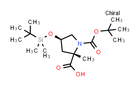 DY858614 | 1374161-77-9 | (2S,4R)-1-tert-butoxycarbonyl-4-[tert-butyl(dimethyl)silyl]oxy-2-methyl-pyrrolidine-2-carboxylic acid