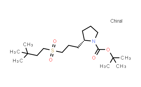 CAS No. 1670273-32-1, tert-butyl (2S)-2-[3-(3,3-dimethylbutanesulfonyl)propyl]pyrrolidine-1-carboxylate