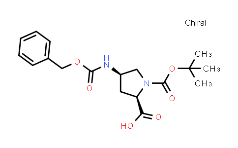CAS No. 2306252-34-4, (2R,4R)-4-(benzyloxycarbonylamino)-1-tert-butoxycarbonyl-pyrrolidine-2-carboxylic acid