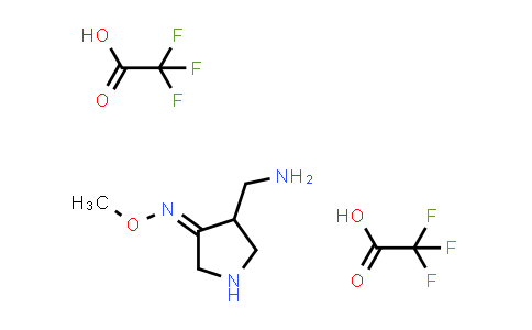 616827-13-5 | [(4Z)-4-methoxyiminopyrrolidin-3-yl]methanamine;bis(2,2,2-trifluoroacetic acid)