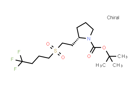 CAS No. 1670272-77-1, tert-butyl (2S)-2-[2-(4,4,4-trifluorobutanesulfonyl)ethyl]pyrrolidine-1-carboxylate