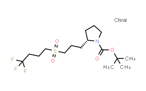 DY858638 | 1670273-23-0 | tert-butyl (2S)-2-[3-(4,4,4-trifluorobutanesulfonyl)propyl]pyrrolidine-1-carboxylate