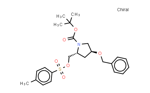 DY858648 | 2451398-70-0 | tert-butyl (2R,4S)-4-benzyloxy-2-(p-tolylsulfonyloxymethyl)pyrrolidine-1-carboxylate