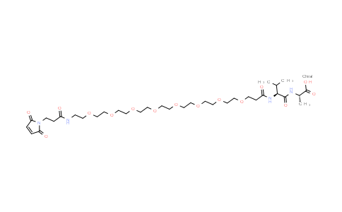 CAS No. 1800456-99-8, (2S)-2-[[(2S)-2-[3-[2-[2-[2-[2-[2-[2-[2-[2-[3-(2,5-dioxopyrrol-1-yl)propanoylamino]ethoxy]ethoxy]ethoxy]ethoxy]ethoxy]ethoxy]ethoxy]ethoxy]propanoylamino]-3-methyl-butanoyl]amino]propanoic acid