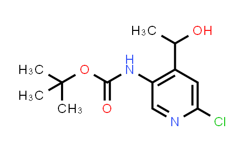 1382848-43-2 | tert-butyl N-[6-chloro-4-(1-hydroxyethyl)-3-pyridyl]carbamate