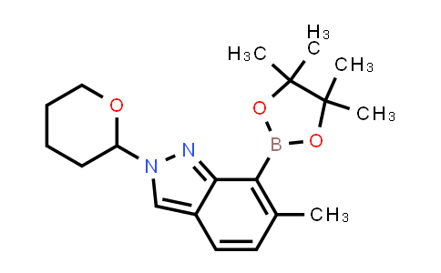 2253653-03-9 | 6-methyl-2-tetrahydropyran-2-yl-7-(4,4,5,5-tetramethyl-1,3,2-dioxaborolan-2-yl)indazole