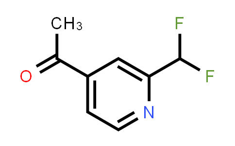 CAS No. 1256788-49-4, 1-[2-(difluoromethyl)pyridin-4-yl]ethan-1-one