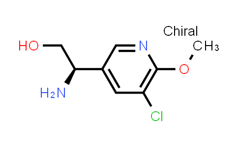 CAS No. 1213396-73-6, (2R)-2-amino-2-(5-chloro-6-methoxypyridin-3-yl)ethan-1-ol