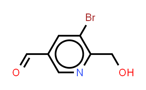 CAS No. 1235486-28-8, 5-bromo-6-(hydroxymethyl)pyridine-3-carbaldehyde