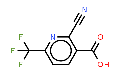 CAS No. 1105988-43-9, 2-cyano-6-(trifluoromethyl)pyridine-3-carboxylic acid