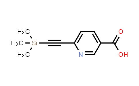 2090142-30-4 | 6-(2-trimethylsilylethynyl)pyridine-3-carboxylic acid