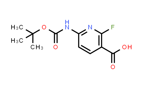 CAS No. 1445962-38-8, 6-{[(tert-butoxy)carbonyl]amino}-2-fluoropyridine-3-carboxylic acid