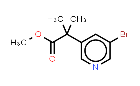 CAS No. 1257554-79-2, methyl 2-(5-bromopyridin-3-yl)-2-methylpropanoate