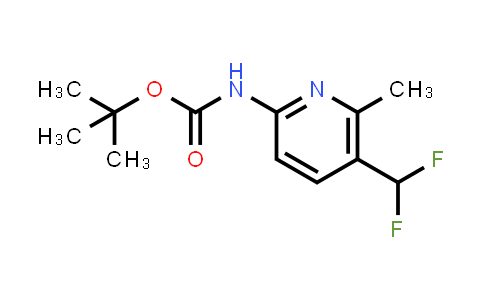 CAS No. 2703756-45-8, tert-butyl N-[5-(difluoromethyl)-6-methylpyridin-2-yl]carbamate